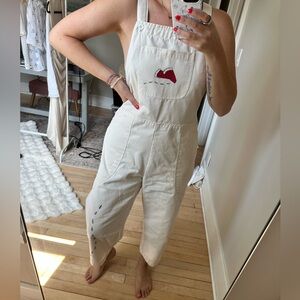 Vintage Escargo Sportswear Watermelon Overalls- size Small/Medium